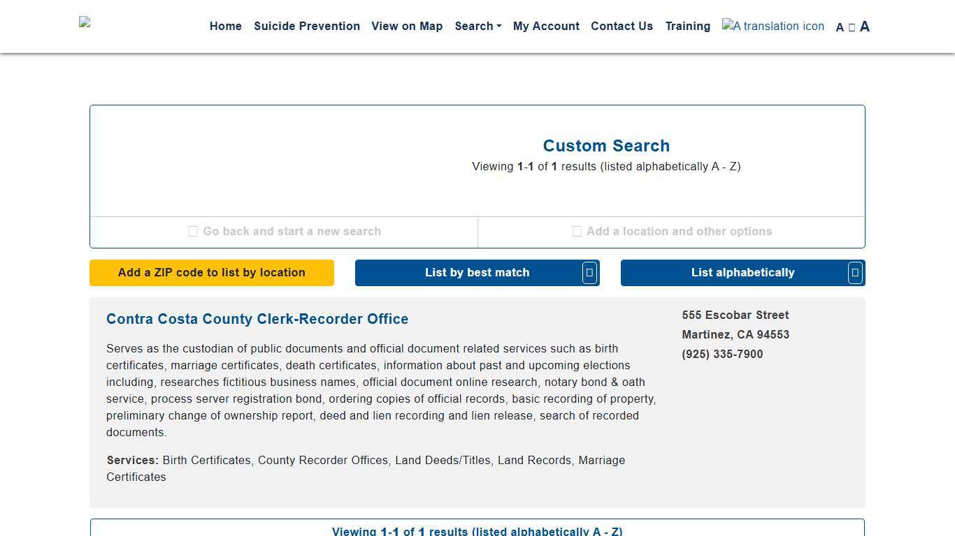 Contra Costa Crisis Center