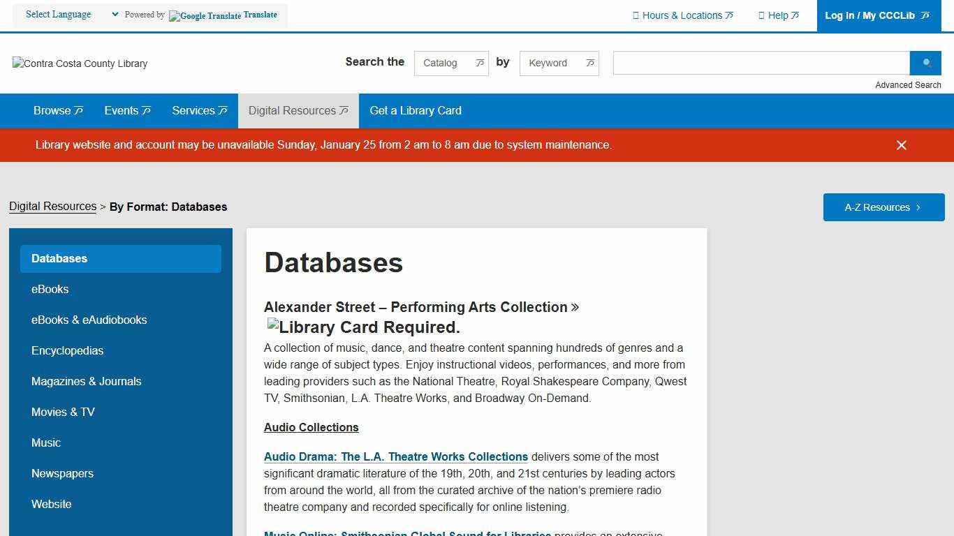 Databases Contra Costa County Library